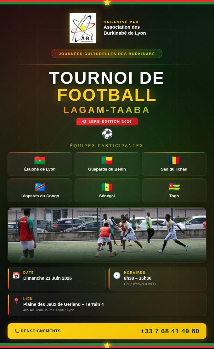 Flyer — Tournoi de football ABL 2026